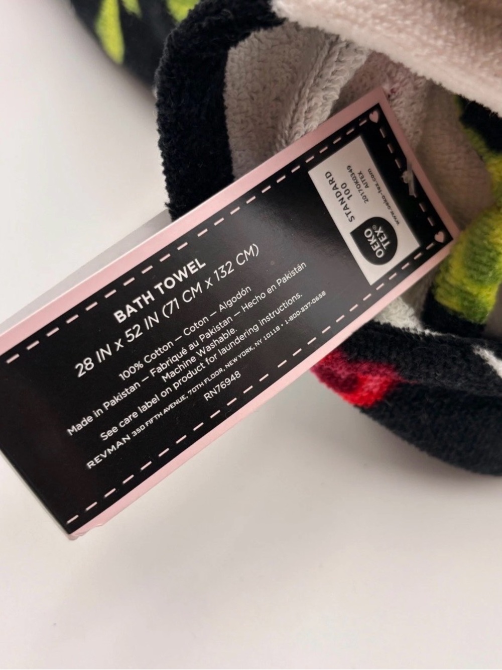 NEW Betsey Johnson 4 PIECE SKULL GARDEN Skull Red Rose Bath Towel & Hand Towels - Picture 7 of 11